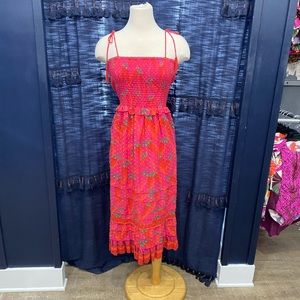 Farm Rio Red Pepper Midi Dress